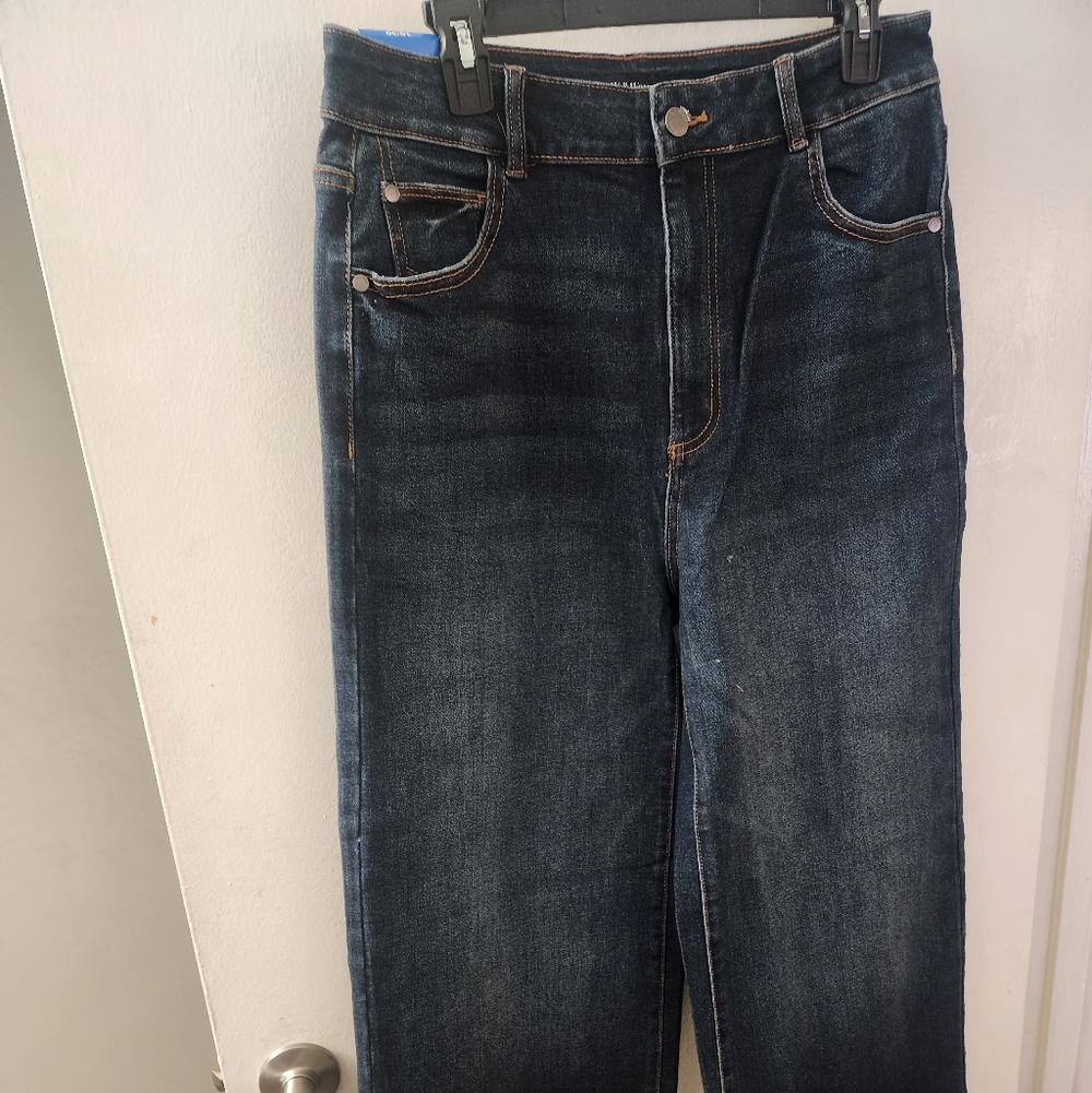 NWT WIDE LEG JEANS HIGH RISE SIZE 10 BY WELL WORN